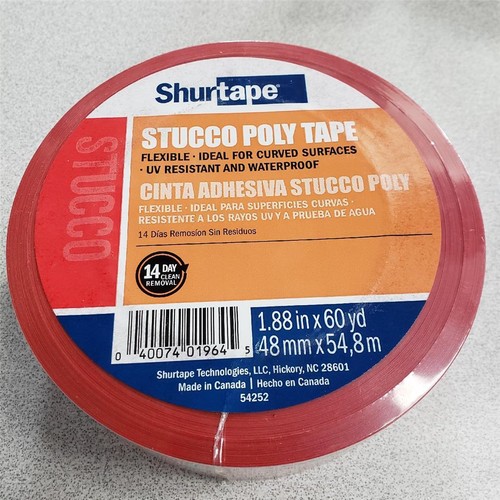 lot-of-2-shurtape-stucco-poly-tape-1-88-x-60-yd-flexible-for-curved