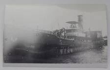 Steamship Steamer M.L. HANRAHAN real photo postcard RPPC