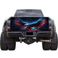 Tailgate Wrap American Flag Eagle Vinyl Graphic Decal Sticker Pickup Decal T344