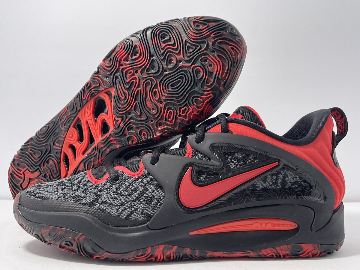 Nike KD 15 Bred Basketball Shoes Black University Red DC1975 Nike KD 15 Bred Basketball Shoes Black University Red DC1975