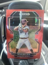 Sean McLain 2022 Panini Prizm Draft Picks red Mojo Prizm