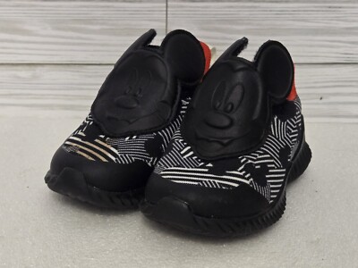 Adidas Disney Mickey Mouse Shoes Kids Size Black White 6K