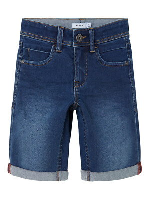 name it NKM Silas slim DNM Shorts kurze Hose medium blue denim Gr. 110 13150022