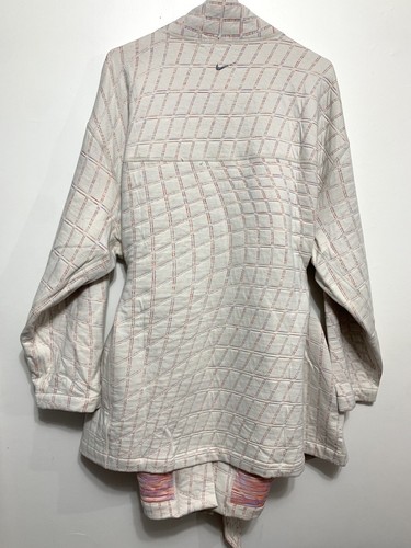 NUEVO CON ETIQUETAS Nike Yoga Therma-FIT Lujo Jacquard Kimono Bata Para Mujer’s 2X Reversible Salón - Imagen 9 de 12