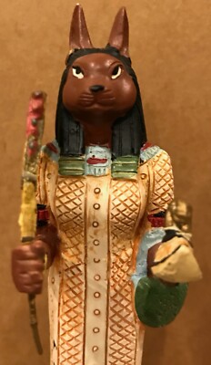 Gods of Ancient Egypt Hachette Goddess Bastet plastic cat statue  Egyptian.