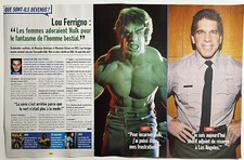 2006 Lou Ferrigno-HULK French Pictorial/Interview 2Pg Photo Print 21x27cm ENT 04