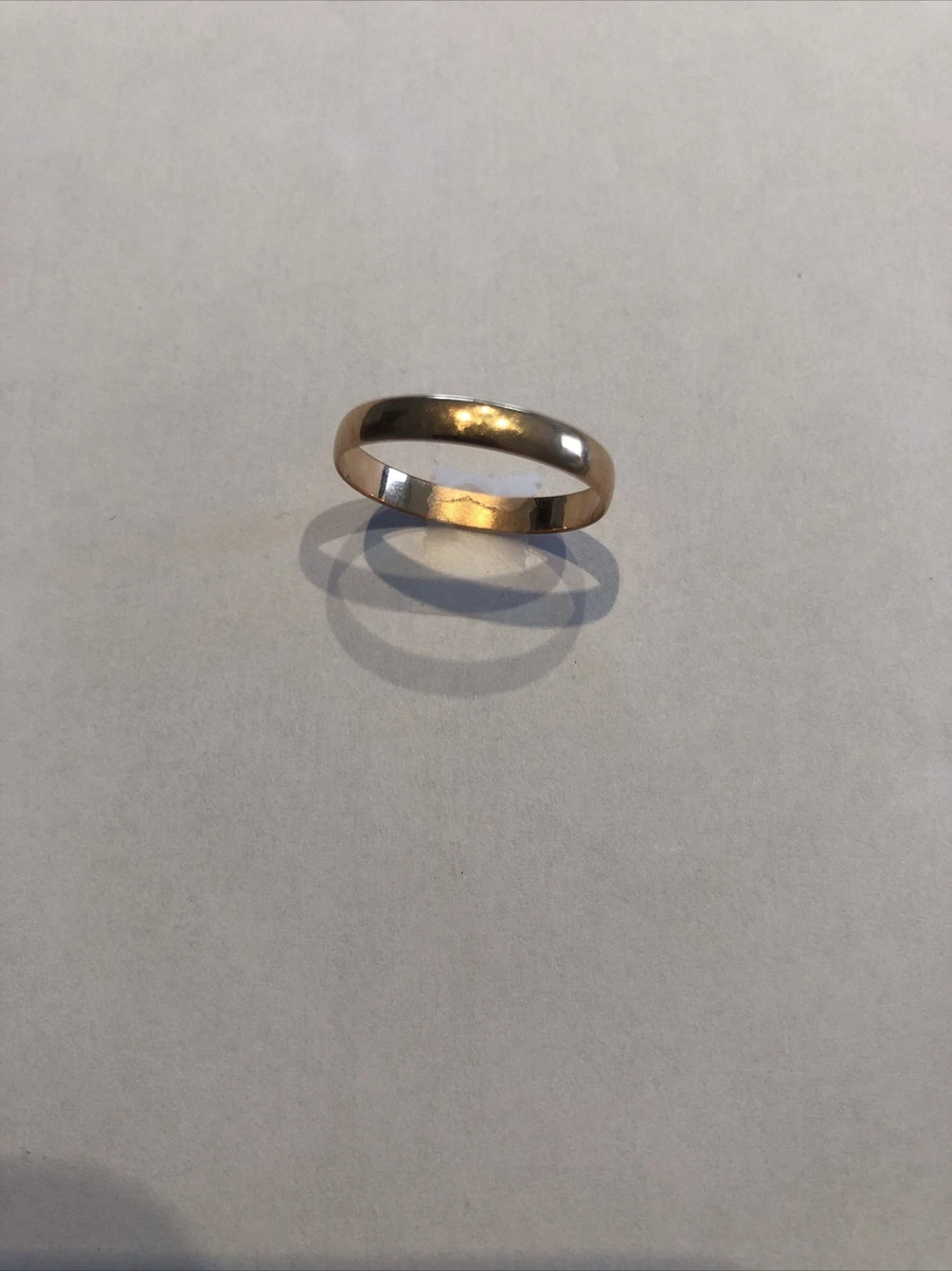Bague En Or Jaune 18 Carats Taille 50 - Poids 1.03 Grammes, Occasion