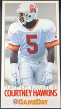 1992 NFL Team Players GameDay Rookie RC Tall #257 Courtney Hawkins Buccaneers