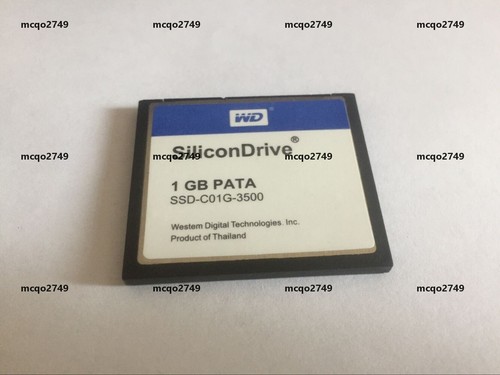 WD SiliconDrive 1GB PATA Industrial SSD-C01G-3500 CF CARD - 第 1/3 張圖片