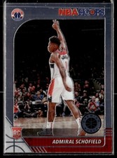 2019-20 Panini NBA Hoops Premium Stock Admiral Schofield RC #231 Wizards