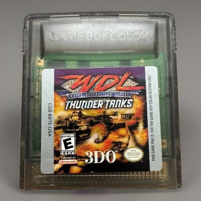 WDL Thunder Tanks Game Boy Color GBC Cart Only World Destruction League