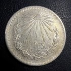 1923 Mexican Silver Un Peso Coin   F7574 — photo 1