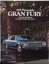 1975 Plymouth Gran Fury Brougham Custom Color Sales Brochure Original 1975 Plymouth Gran Fury Brougham Custom Color Sales Brochure Original