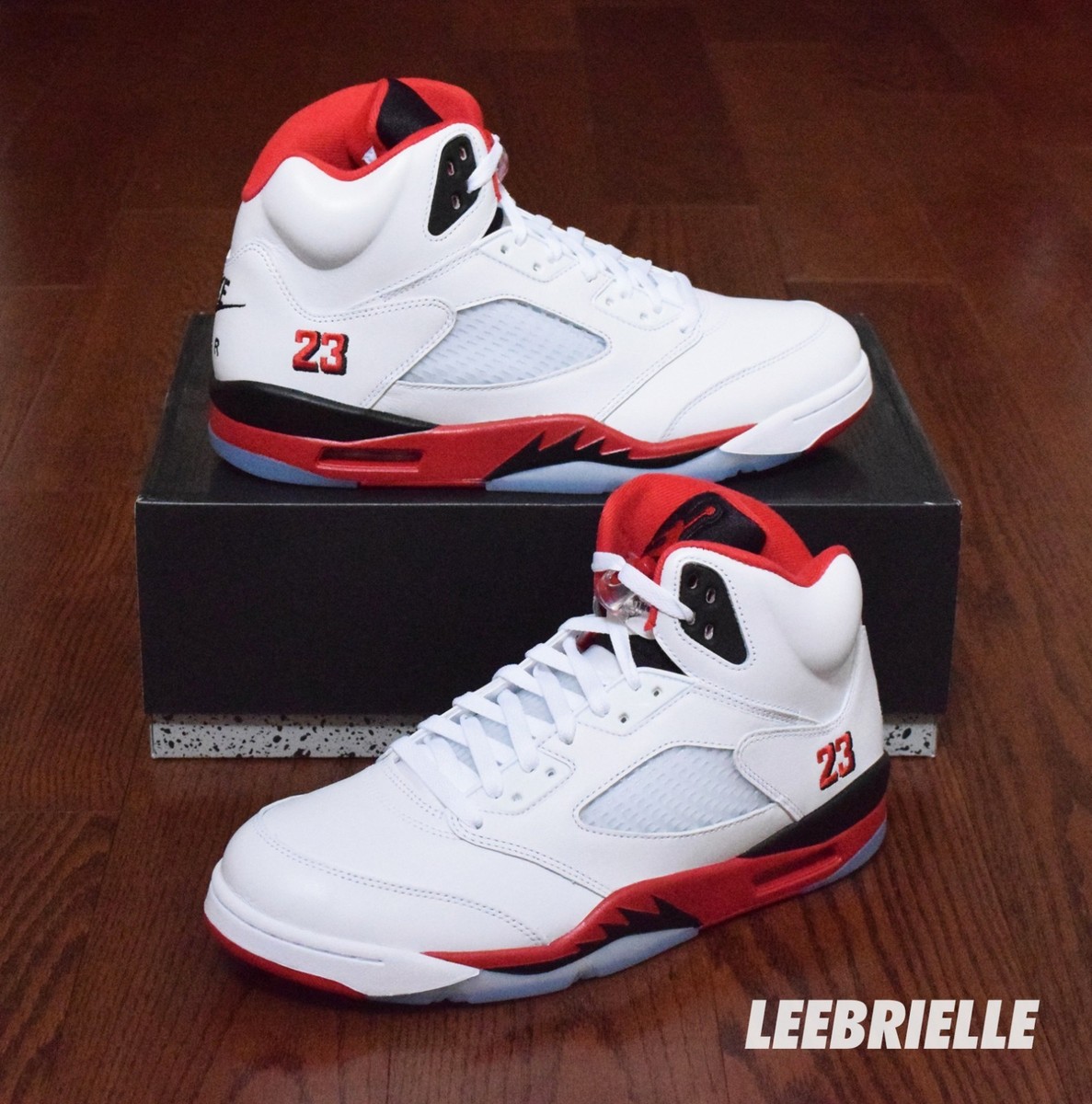 Nike Air Jordan 5 Fire Red Black Tongue (2025) HQ7978-101 Size
