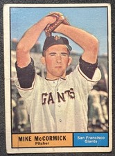 1961 TOPPS MIKE McCORMICK (SAN FRANCISCO GIANTS) #305 SMALL TEAR