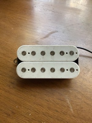 Unbranded Humbucker Bridge Guitar Pickup White PAF Parts Passive High Output