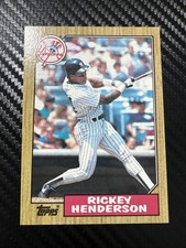 1987 Topps - Rickey Henderson #735-New York Yankees HOF Baseball