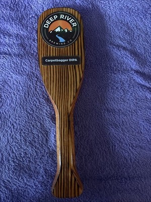 Deep River Carpetbagger DIPA Beer Tap Handle NC
