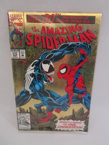 Amazing Spiderman 375 1993 Gold Foil Venom Ungraded - In Protective Sleeve