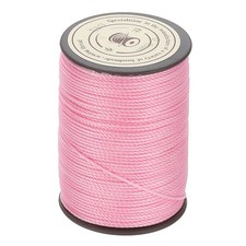 Waxed Cord 0.8mm Pink Waxed Polyester Cord 54 Yards String Thread