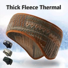 Fleece Ear Warmer Headband - Winter Ear Cover Running Ear Muffs for Men Women