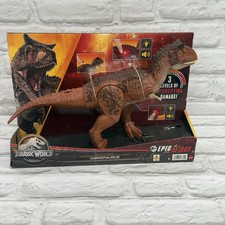 Jurassic World Epic Attack Battle Chompin Carnotaurus Lights & Sound Metal - New