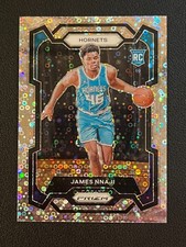 James Nnaji 2023-24 Panini Prizm Basketball Rookie Fast Break Silver Disco