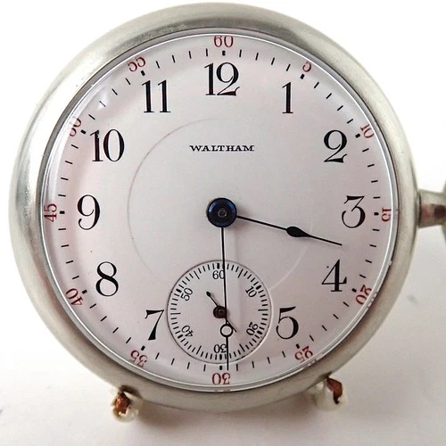 Vintage Waltham Pocket Watch Grade 825 18s 17J Model 1883 Hunting Runs But Stops
