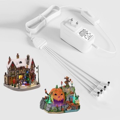 4.5V Power Adapter for Lemax Halloween and Christmas Lighted Accessory Part #...