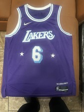LeBron James Los Angeles Lakers City Edition Nike Swingman Jersey Men  s 2XL 56