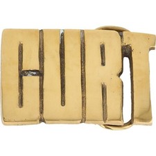 New Brass Curt Curtis Curton Curtez Name Tag Hippie 70s NOS Vintage Belt Buckle