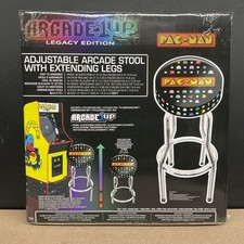 Arcade1Up Legacy Edition PAC-Man Adjustable Arcade Stool With Extending Legs 