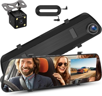 Mirror Dash Cam 4 Inch Rear View Mirror 1080P Front and Rear View Dual Camera...