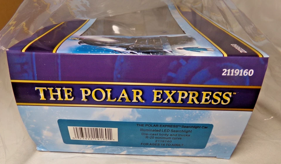 American Flyer 2119160 Polar Express Searchlight Car / S Gauge / MIB - Image 2 of 2