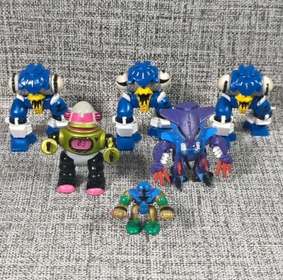 Vintage Micro Machines Z-Bots Figures 6 Zbots Galoob 90's 