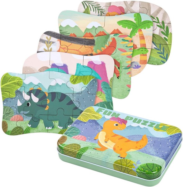 BBLIKE Puzzle Infantil de para niños Rompecabezas de Animales, puzle de 5