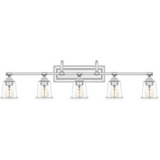 Quoizel NLC8605 Nicholas 5 Light 42"W Bathroom Vanity Light - Chrome