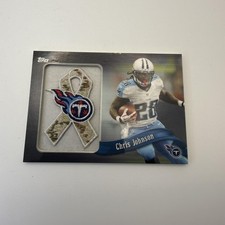2013 Topps #PR-CJO Chris Johnson Ribbons Camo NFL Logo #/99
