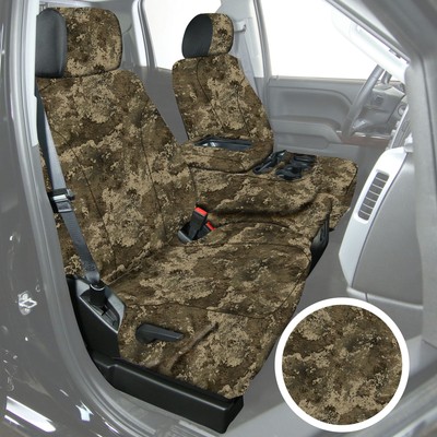 For Toyota Tundra 25 Saddleman TrueTimber 1st Row Strata Camo Custom Seat Covers