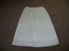 Vtg Sears Womens Half Slip Ivory w/Lace Hem Size Medium 24.5" Clean Excellent
