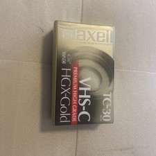Maxell TC-30 HGX Gold VHS-C Pack of 2 New Sealed Camcorder Videocassettes