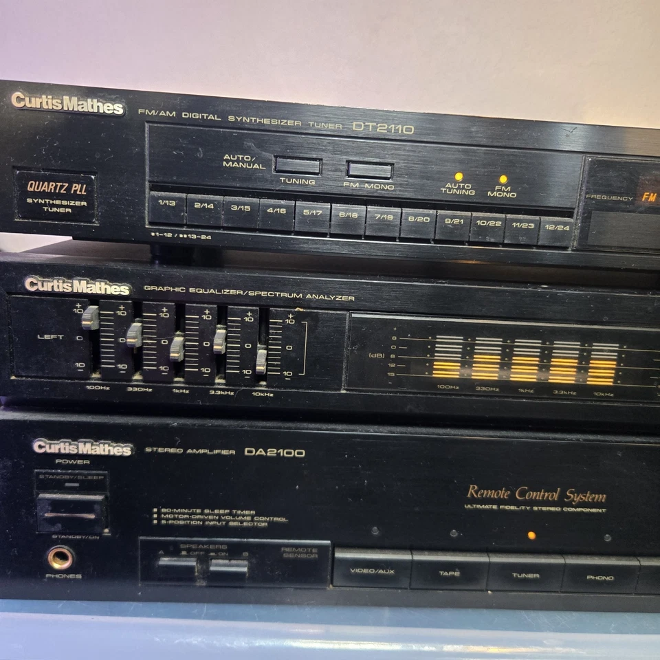 RECEPTOR CASSETE ESTÉREO VINTAGE ANOS 80 SANSUI DA-T550 CONTROLADO POR COMPUTADOR RARO - Imagem 2 de 4