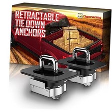 Tie Down Anchors Retractable Truck Bed Top Side D Ring for F150 F250 2 Pieces
