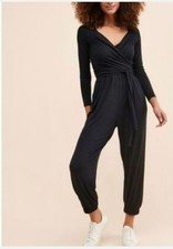 Mono envolvente Anthropologie Daily Practice Robi para mujer talla pequeña negro jogger