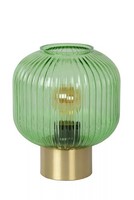Tischlampe Glas Schirm GrüN Gold 24,5 Cm Klein E27 Blendarm Tischleuchte BüRo