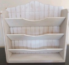 Wood shelf, light distressed finish 11.5 in x 11.75 in Pre-owned