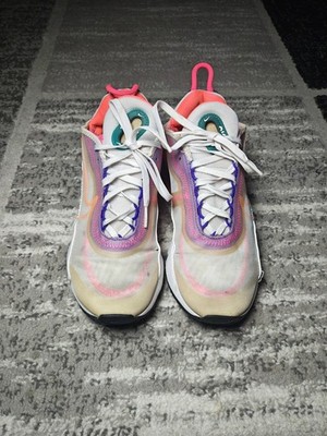 Nike Air Max 2090 White Hyper Orange Running Shoes Women sz 7.5 SKU 117 SKU 119