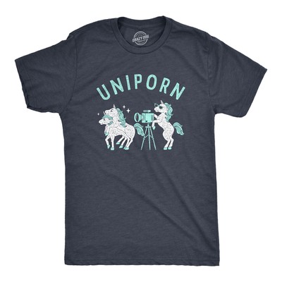 Mens Uniporn T Shirt Funny Offensive Fantasy Unicorn Sex Porn Joke