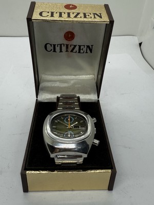 RARE CITIZEN 67-9054 CHRONOGRAPH CAL 8110A AUTOMATIC VINTAGE MENS