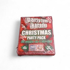 New Party Tyme Karaoke Christmas Party Pack 65 Songs 4 CDs Lyric Booklets Case